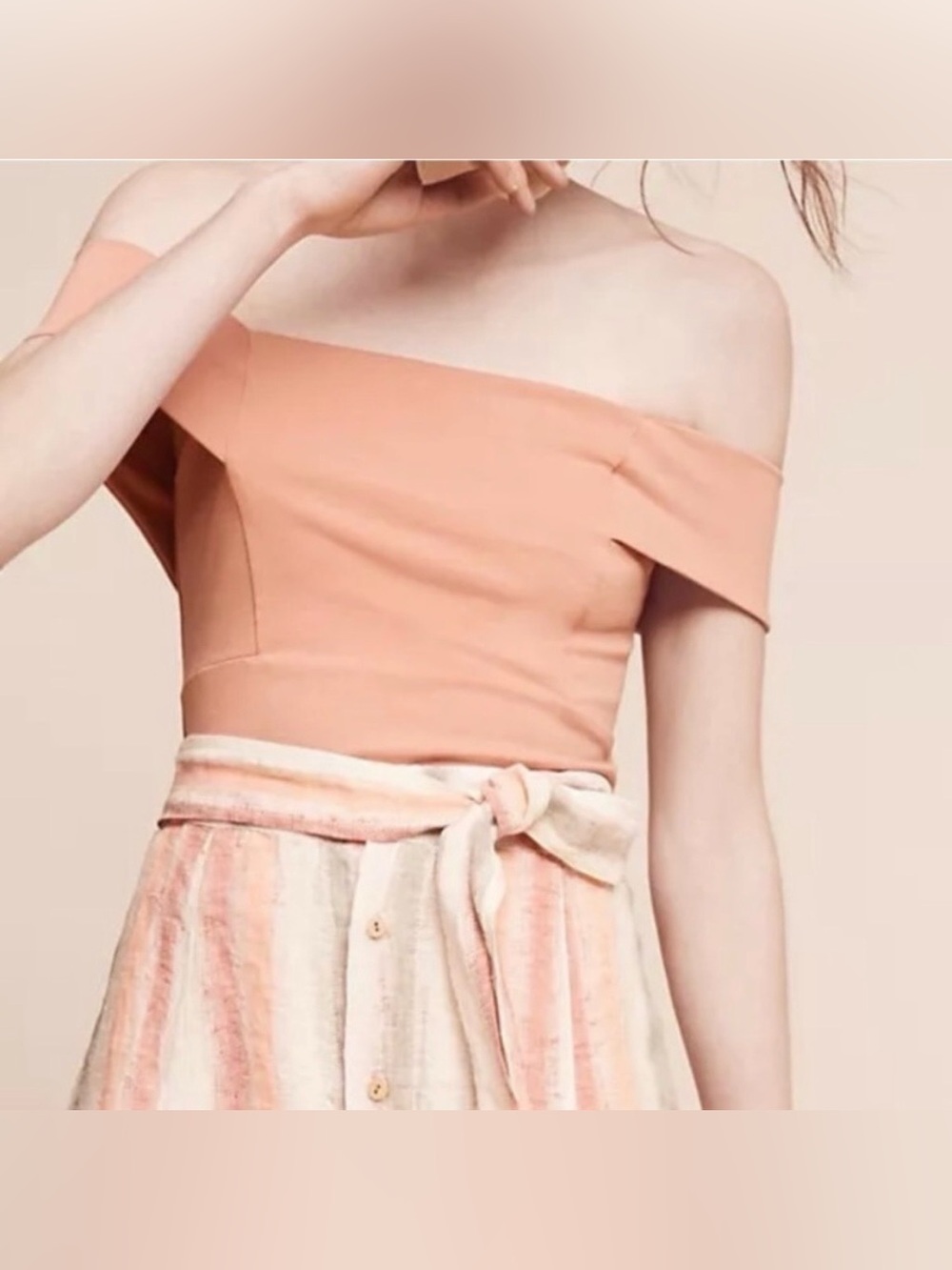 Anthropologie Deletta Ponte Off The Shoulder Top